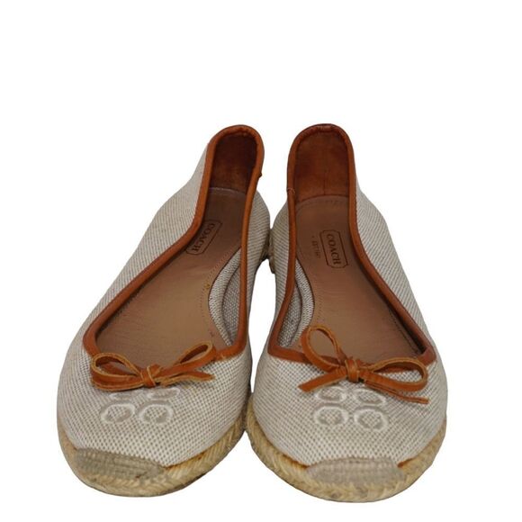 Coach Tan/Khaki Colored Espadrilles Flats, Size 10 - Picture 3 of 10